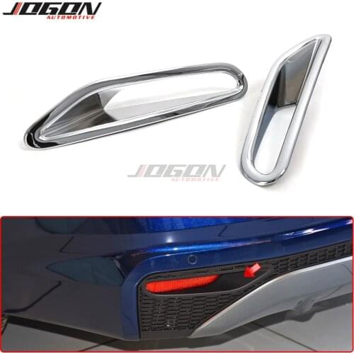 Chrome ABS Rear Fog Light Lamp Decorative Cover Trim For Nissan Altima L34 2019 2020 Car Accessories