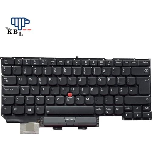 New For Lenovo ThinkPad X1 Carbon 5th 2017 Portugal Language Backlit Laptop Keyboard SN20M08053 9257E