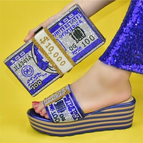 Doershow lady Shoes and Bags To Match Set Italy Party Pumps Italian Matching Shoe and Bag Set for Party Parties!HJK1-23