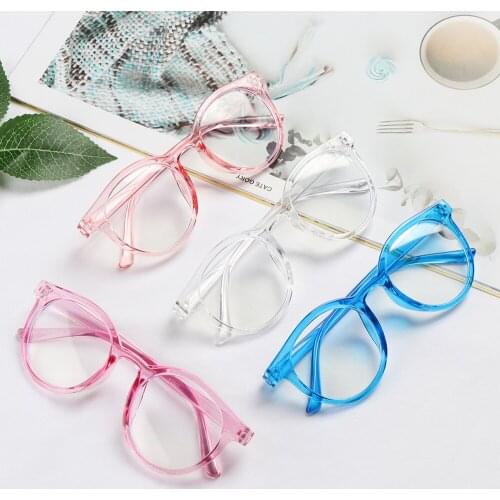 Round Anti-blue Light Kids Glasses Children Boys Girls Computer Glasses Protection Eyeglasses Ultra Light Frame