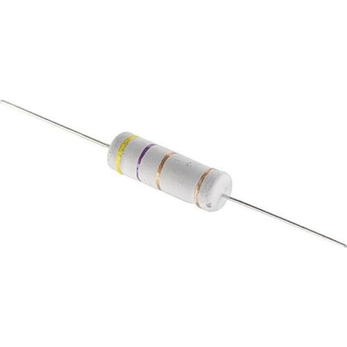 10pcs 5W Metal oxide film Resistor 5% 1R ~ 10M 100R 220R 330R 1K 2.2K 3.3K 4.7K 10K 22K 47K 100K 1M 100 220 330 ohm Carbon Film