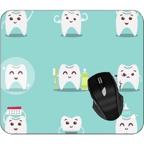 Printed Mouse Pad Tooth Bad Tooth Worm Tooth Mouse Pad For Home Office Working