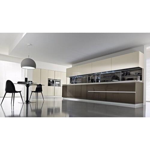 Push to open hinge kitchen cabinet high gloss