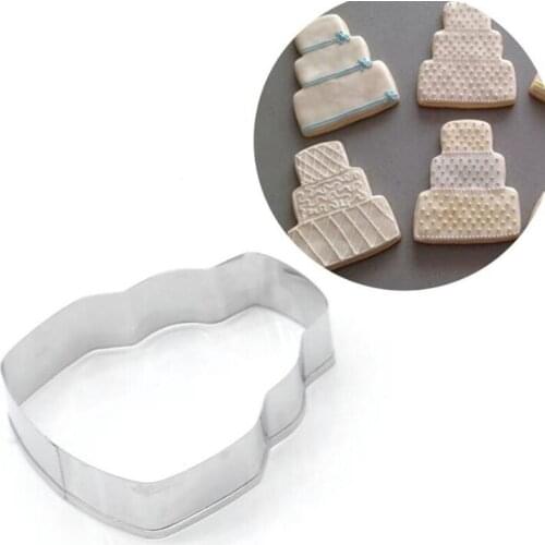 New type of stainless steel metal three-layer cake embossing mold for DIY handmade jewelry making tools