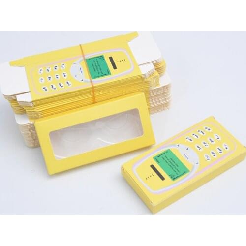 Wholesale paper eyelash packaging box lash boxes custom logo faux cils mink false eyelashes package paper lash cases bulk vendor