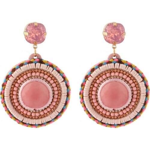 Zouchunfu Original new bohemian pendant earrings fashion handmade multicolor drop earrings for women Oorbellen jewelry wholesale