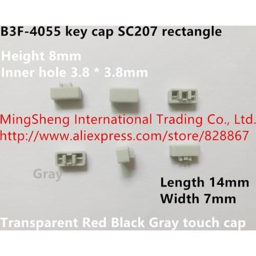 Original new 100% B3F-4055 key cap SC207 rectangle Transparent Red Black Gray touch cap
