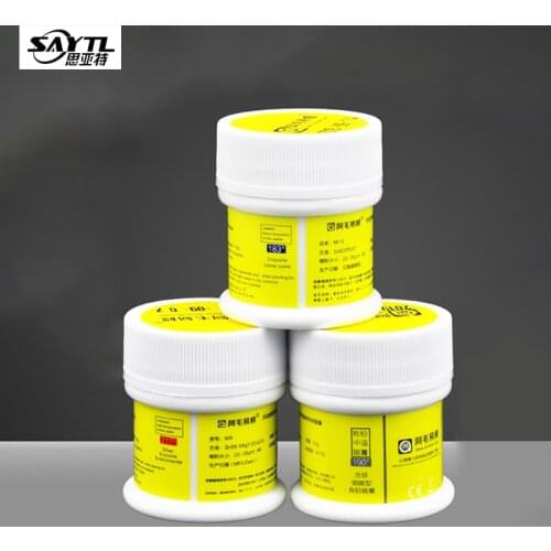 AMAOE M9/M10/M11 Solder Paste 50g 138/183/217 Low Temperature Sn42Bi58 Tin Paste Flux For Mobile Phone PCB BGA SMD Repair Tools