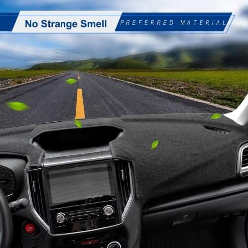 QHCP 3D Car Dashboard Mat Avoid Sun Light Pad Desk Cover Carpet Instrument Platform Polyester For Subaru Forester 19-20 XV 18-19
