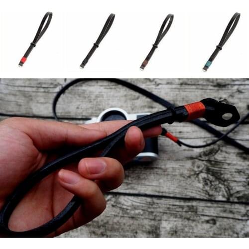 Adjustable Leather Camera Hand Strap Cowhide Wrist Grip Belt for Ricoh Leica Fuji Sony Olympus Canon Nikon Mirrorless Camera