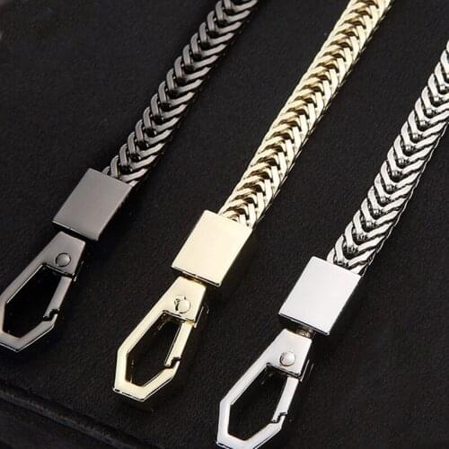 120cm/100cm Metal Bag Chain Strap Handle Replacement Handbag Shoulder Bag Chain DIY Women Bag Accessories Gold/Silver/Black
