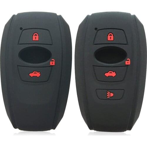 Silicone Car Remote Key Fob Shell Cover Case For Subaru Forester SV BRZ XV Legacy Keychain Holder Case Fob Protector 2020 2019