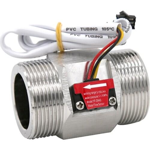 SS304 Hall water flow sensor DN40 / DN50 impeller flowmeter