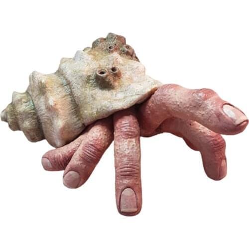 Fingercrab Creepy Weird Realistic Horror Resin Model Desktop Ornament Home Decor Figurines & Miniatures 4X8X7cm LBShipping