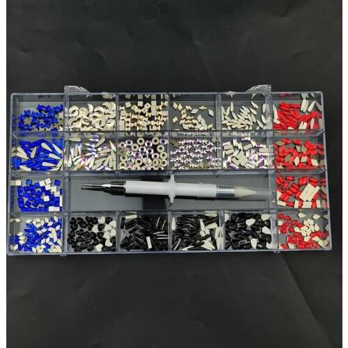 Swarovsky 1 Set Multi-shape Flat Back Multi-size Glass Crystal Rainbow Rhinestone Nail Art Craft Crystal 3D Decoration