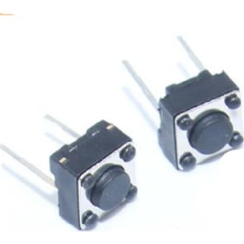1000Pcs Tactile Switch Momentary Tact 6x6x4.3 6*6*4.3mm Middle pin 2pins