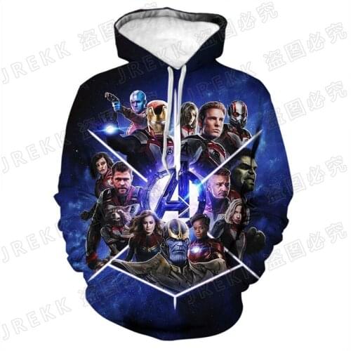Cool Marvel The Avengers Hoodies Men Women Children Fashion 3D Print Sweatshirts Boy Girl Pullover Streetwear Casual Clothing