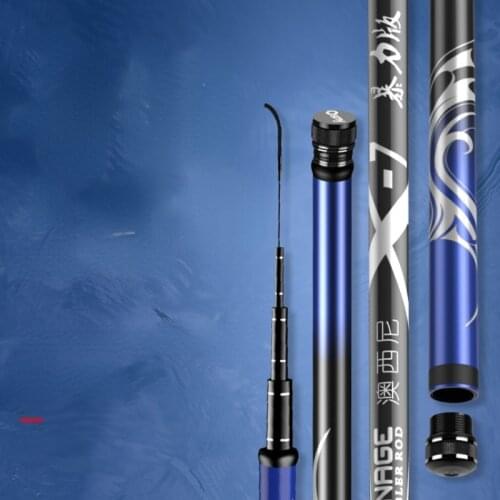 River Taiwan Fishing Rod Carbon Flexible Metal Lake Reservoir Pond Super Hard Hand Pole Fishing Rod Thick Pesca Fishing WS50DG