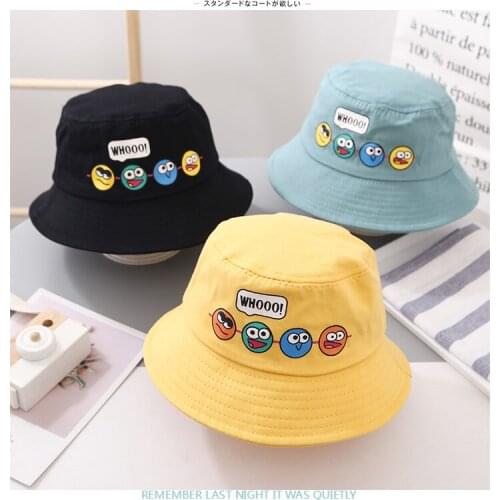 Spring and autumn baby leisure fisherman hat outing sun hat men and women children pot hat summer cartoon fashion Korean hat