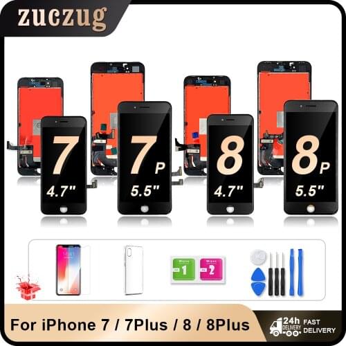 AAA+++ Grade For iPhone 7 8 Plus LCD Display Touch Screen Digitizer Assembly Replacement Parts For iPhone 7Plus 8Plus