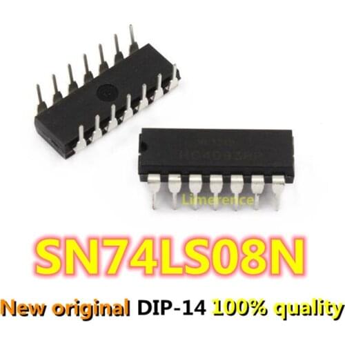 10PCS SN74LS08N DIP14 SN74LS08 DIP 74LS08N 74LS08 SN74LS08 HD74LS08P DIP-14 new and original IC