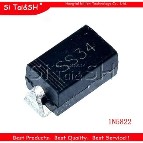 100PCS 1N5822 SMA SS34 smd do-214ac IN5822 Schottky diode ss34