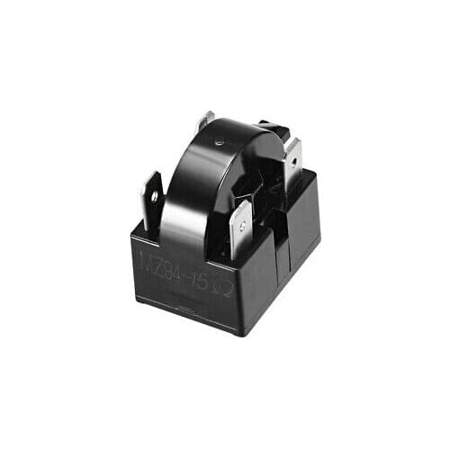 15 Ohm 4 Pin Refrigerator PTC Starter Relay Black