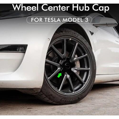 4pcs Tplus Car Wheel Nut And Bolt Center Cover For Tesla Model 3 2017-2020 Wheel Cover Kit Shape Decoration