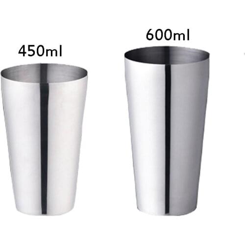 450ml 600ml Stainless Steel Cocktail Shaker Mixer Drink Bartender Browser Kit Bars Set Tools Professional Bartender Tool