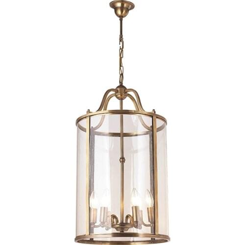 American Pendant Lights Stairway Euro style Corridor Home Garden Bronze Carnival Pendant lamp Bird cage villa club lamp LO7309