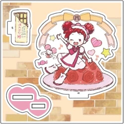 Anime Magical DoReMi Harukaze Doremi Fujiwara Hazuki Double Plug Acrylic Figure Stand Model Display Tabletop Toy Cosplay