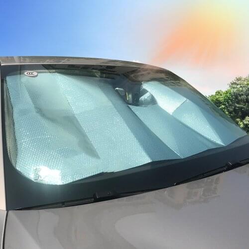 Car Sun Shade Cover Universal Folding Window Film Anti-UV Car Window Shade Sun Block Cover Front Window For SUV Sedan Hatchback