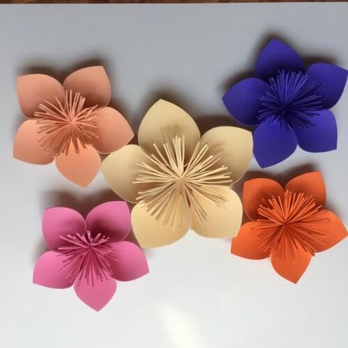 Large wedding card paper flowers studio activity site decoration manual props supplies decorative paper flowers spot