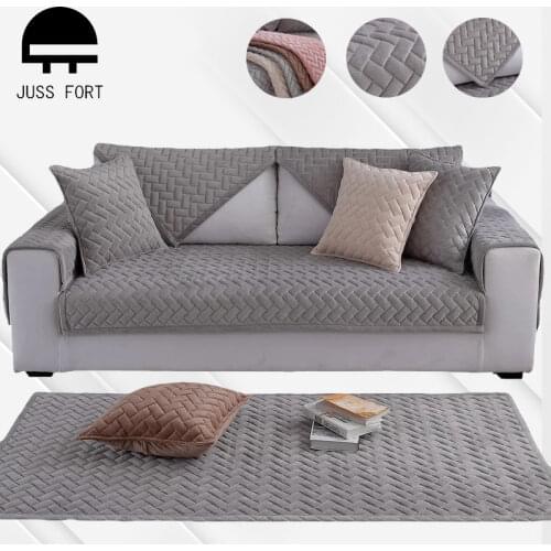 1pcs Crystal Fleece Sofa Cover Removable Pet Dog Kid Mat Armchair Furniture Protector Washable Armrest Couch Covers Slipcovers