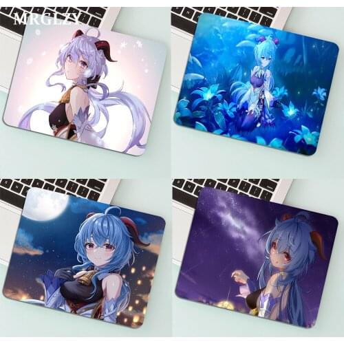 Genshin Impact Ganyu MousePads Computer Laptop Anime Mouse Mat Top Selling Wholesale Gaming Pad Mouse Gamer Keyboard Carpet