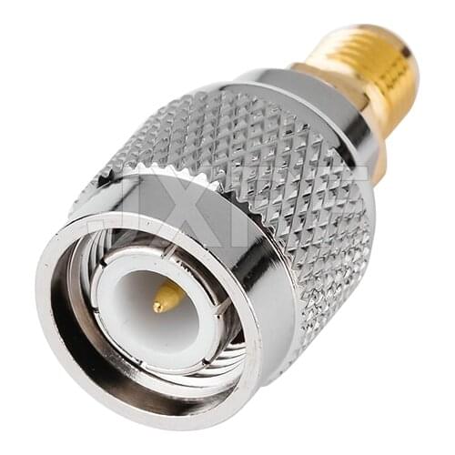 JXRF Coaxial coax Adapter TNC Male Plug to SMA Female Jack Straight TNC to SMA Connector