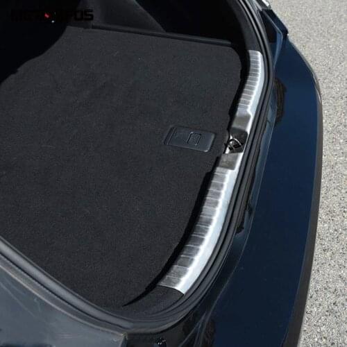 For Toyota Corolla 2019 2020 Hatchback Inner Rear Bumper Foot Plate Tail Door Sill Scuff Guard Sticker Accessories Car Styling