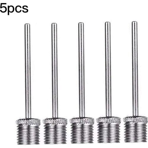 5 PCS Stainless Steel Pump Pin Sports Ball Inflating Pump Needle For Football Basketball Soccer Inflatable Air Valve Adaptor