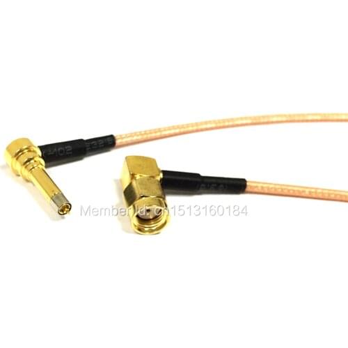 New Wireless Modem Wire RP-SMA Male Plug Right Angle To MS156 Right Angle Connector RG316 Wholesale Fast Ship 15CM 6"