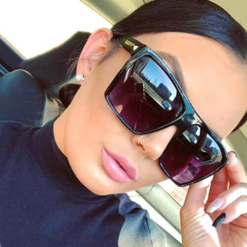 2021 Luxury Oversize Square Sunglasses Women Vintage Brand Big Frame Women Sun Glasses Fashion Gradient Female Glasses