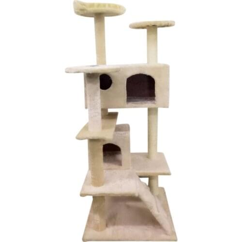 Solid Cute Sisal Rope Plush Cat Climb Tree Cat Tower