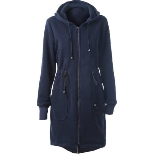 Solid Color Zip Sweatshirt Winter Jacket Clothes Oversized Hoodie Womens XL Retro Pocket Long Sleeve Zip Cardigan Windbreaker