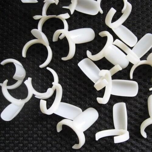 Hot Sale 50PCS/Lot Plastic False Nail Tips Display Plastic Ring Nail Color Chart Polish Practice Wheel Nail Tools Supplies