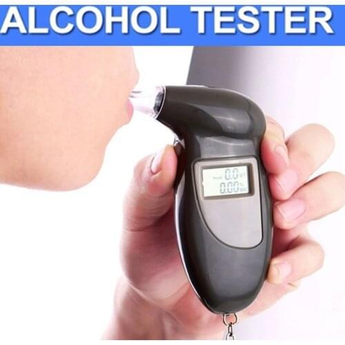 Brand New Portable Breath Alcohol Tester LCD display Single Screen Alcohol Tester Breathing Alcohol Tester Auto Accessories