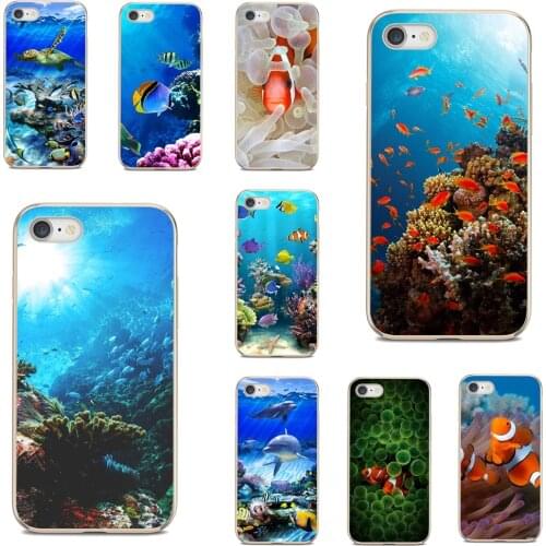 For Samsung Galaxy A9 A8 Star Lite A3 A5 A7 A6 Plus 2018 2015 2016 2017 Sea-Life-&-Fish-Wallpaper Silicone Shell Case