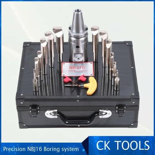 High Precision NBJ16 Boring Head System HSK63A R8 MTA 3 MTA4 MTA5 BT30 BT40 BT50 SK40 NT40 M16 Holder 8pcs 16mm Boring Bar