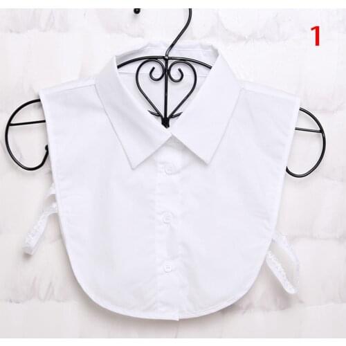 Shirt Fake Collar Vintage Detachable Black White Shirt Collar False Collar Lapel Blouse Top Women Clothes Accessories Wholesale