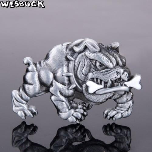 WesBuck Brand New Arrival Dog Mens belt buckle High Quality Buckle Cowboys Cowgirls Paracord Buckle Luxury Hebilla