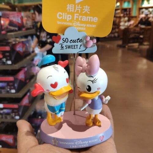 Shanghai Disney Winnie the Pooh Donald Duck Daisy Cartoon Photo Clip Memo Clip Car Decoration Gift AG2360