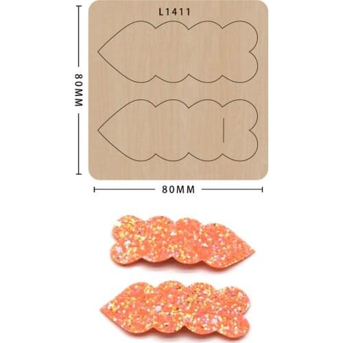 Diy Hair Clip Cutting Dies Wooden Scrapbooking Knife Mold Non-woven Cutting Suitable For Common Big Shot And Sizzix Machines